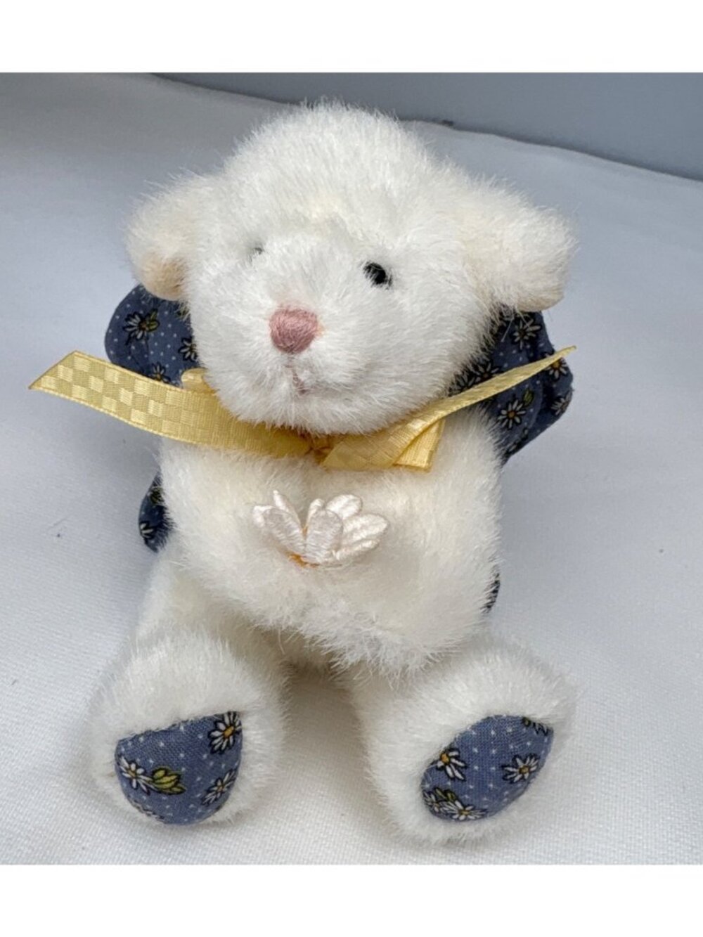 Boyds Lulu Plush Lamb Ornament Daisy Outfit Heirloom Collection 6"